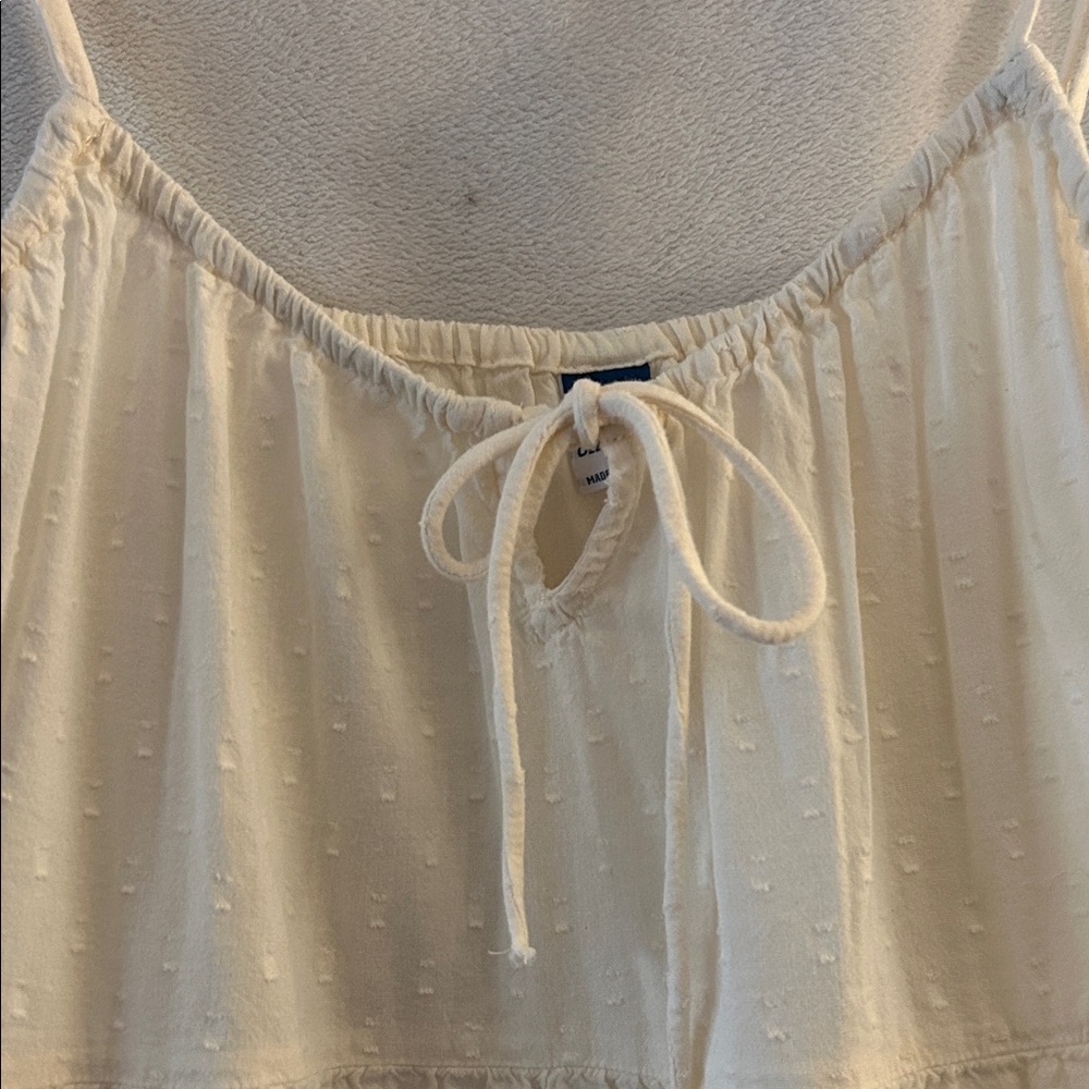 Old Navy Cream Tiered Cami Top - Picture 2 of 5